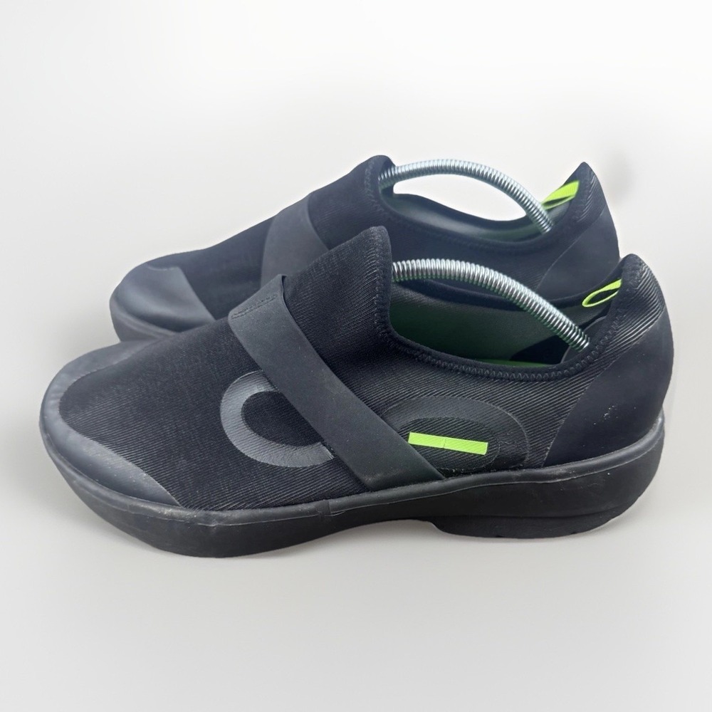 Oofos Oomg Fibre Low Shoes Mens Size 10 Black Mesh Slip On Recovery Sneakers - Picture 5 of 9